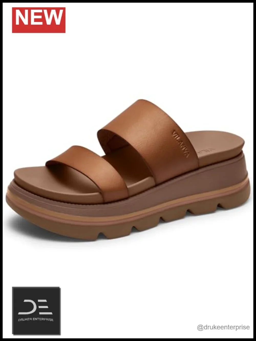 Women's Platform Slip on Sandals Lightweight Non-Slip Chunky Slides Wedges